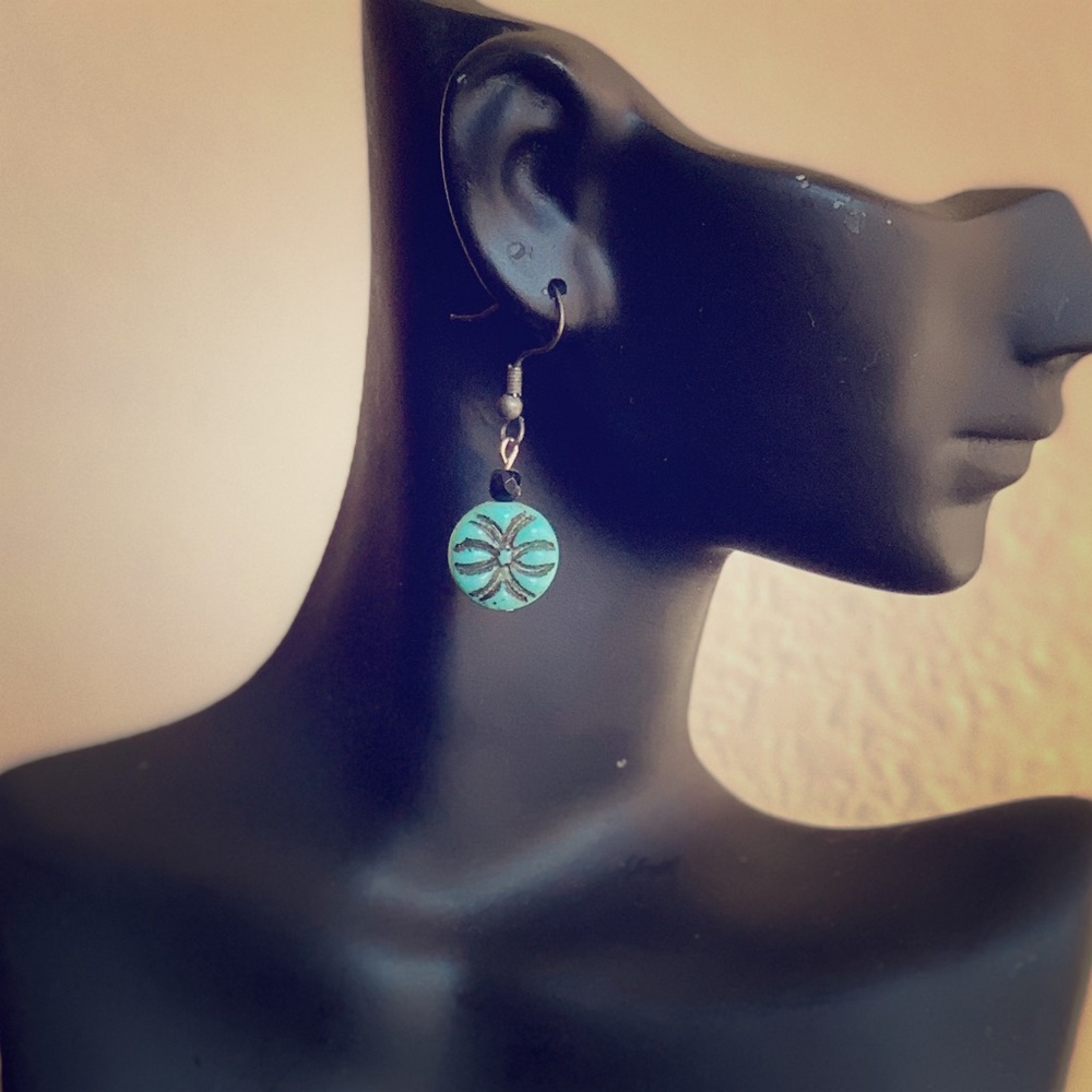 Turquoise dangle earrings